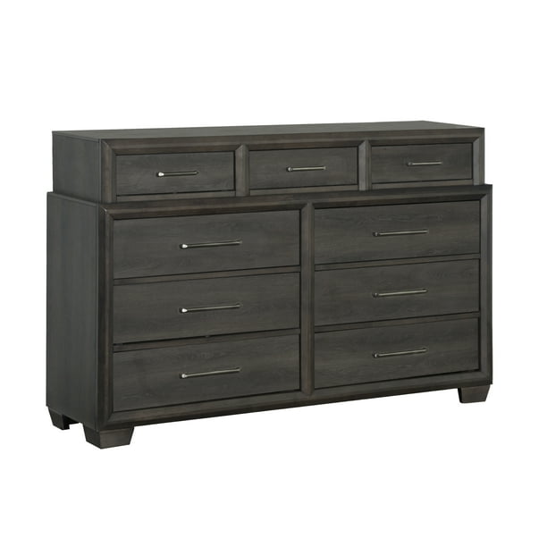 Lombard 6 Drawer Grey Dresser Walmart Com Walmart Com