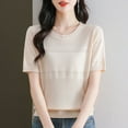 thumbnail image 3 of 2025 New Women's Loose Fit Knit Top - Breathable Summer Crochet Casual, 3 of 6
