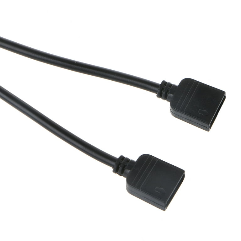3 broches Connecteur RGB Câble d'extension de fil séparateur pour  ventilateur d'ordinateur Aura Rgb Led