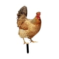 thumbnail image 2 of Estaca de jardín con forma de gallina, escultura animal, decoración de jardín, estatua de gallina, estatuilla acrílica para patio, primavera, jardín, Estilo A, 2 of 8