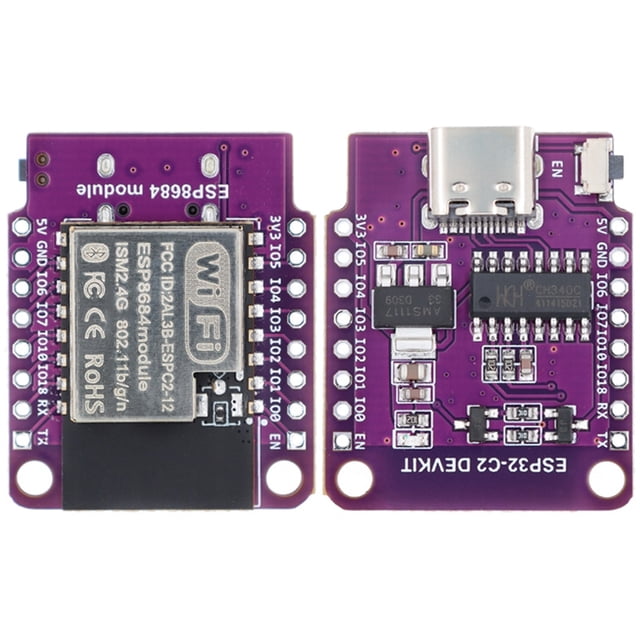 Mini placa desarrollo ESP32-C2 módulos reutilizables CH340G y BT para
