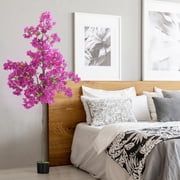 6FT Artificial Bougainvillea Tree - Purple Silk Flower Faux Plant with Nursery Pot for Outdoor & Indoor Decor