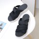thumbnail image 3 of Mujer Cómodas Zapatillas Casuales para Caminar Sandalias de Suela Gruesa para Fiestas y Vacaciones, 3 of 9