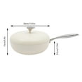 thumbnail image 2 of 30cm Medical Stone Nonstick Frying Pot Skillet with Lid, Healthy Chef Pot 4.8L, 2 of 18