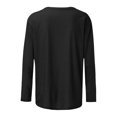 thumbnail image 4 of Women's Graphic Print Tee, Crew Neck 3/4 Sleeve Top, Fall Shirt for Halloween Casual Wear, 4 of 5