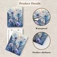 thumbnail image 5 of Dragonfly Floral Wall Art - Blue Purple Watercolor Flower Canvas Wall Art - Nature Botanical Wall Decor for Living Room, Bedroom, Bathroom - Ready to Hang, 12x16 Inches, 5 of 8