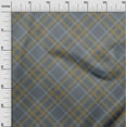 thumbnail image 2 of oneOone Organic Cotton Voile Fabric Tartan Check Printed Fabric 1 Yard 42 Inch Wide, 2 of 4