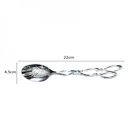 

Abcelit Stainless Steel Kitchen Tongs Buffet Serving Tongs Salad Cake Bread Clamp
