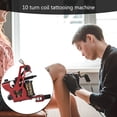 thumbnail image 1 of 10-Wrap Coloring Tattoo Machine Handmade Arts Stable Starter Secant Equipment, 1 of 9