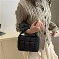 thumbnail image 4 of Mini Handbag Candy Colored Storage Bag with Bowknot Stylish Underarm Bags for Winter Work Travel Beach Shopping, 4 of 10