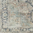 thumbnail image 4 of Livabliss Washable Rugs for Living Room, 7x9 Kemer Traditional Seafoam Area Rug, Bedroom Dining Room Home Decor Stain Resistant Carpet (6'7" x 9'), 4 of 7