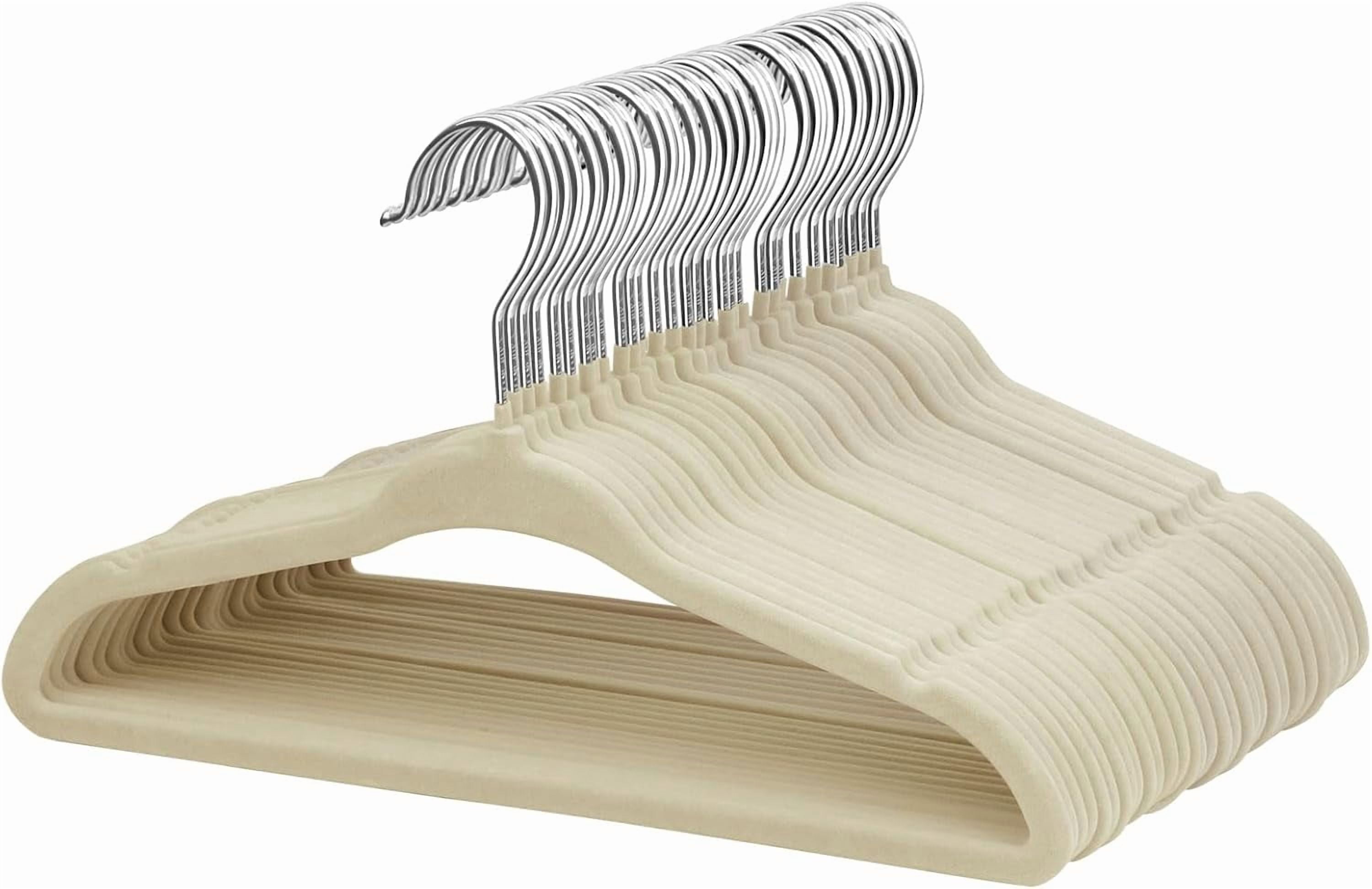 Baby Hangers, Childrens Hanger Kids Coat Hangers with Ultra Thin & Non-Slip Design 15 Pack (Light Pink)