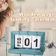 thumbnail image 4 of Advancent Calendario perpetuo de madera de bambú, amarillo, respetuoso con el medio ambiente, decoración de fotografía, calendario perpetuo, Decoración del hogar, 4 of 6