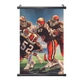 thumbnail image 1 of Cuadro colgante de PVC negro personalizado del equipo de fútbol de los Browns, varios tamaños, decoración de interiores, cuadro para colgar en la pared, cuadro decorativo para mesita de noche, 1 of 7
