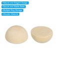 thumbnail image 4 of Uxcell 12mm Half Wood Beads, 300 Pack Unfinished Natural Wooden Beads Round Split Wood Balls for Craft, 4 of 5