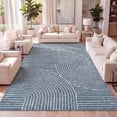 thumbnail image 4 of JONATHAN Y SCANDINAVIAN 5 x 8 Area Rug, Hallie Minimalist Curve Geometric - Dark Blue/Cream, SCN100C-5, 4 of 7