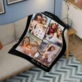 thumbnail image 4 of Custom Best Friends Blanket for Women Personalized Blanket with Photos Text Customized 10 Picture Collages Throw Blanket for Family Adult Kids Couple Birthday Christmas Memorial Gift Blankets, 4 of 5