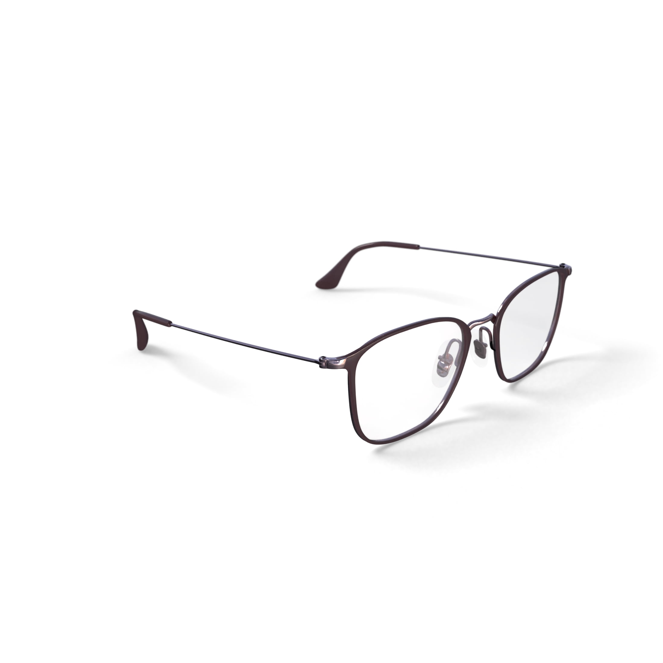 Ray-Ban Prescription Eye Glasses with Case, Beige on Copper Frames with Demo Lens, Size 51
