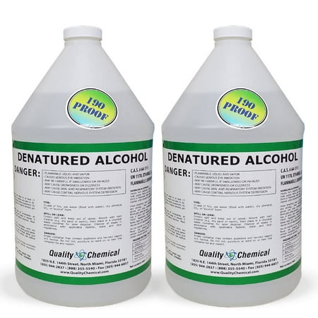 Denatured Alcohol (Ethanol) 190 proof - 2 gallon case