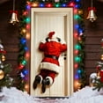 thumbnail image 4 of Hometravel Funny Santa Door Banner, Humorous Backside Design Christmas Entrance Decor, Novelty Hanging Sign for Front Door, Porch, Indoor Wall, Holiday Party Atmosphere, 4 of 5