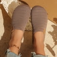 thumbnail image 5 of Women's Perforated Closed Toe Mules, Low-Top Lightweight Slip-On Breathable Flat Clogs for Casual & Everyday Wear Coffee 8.5, 5 of 8