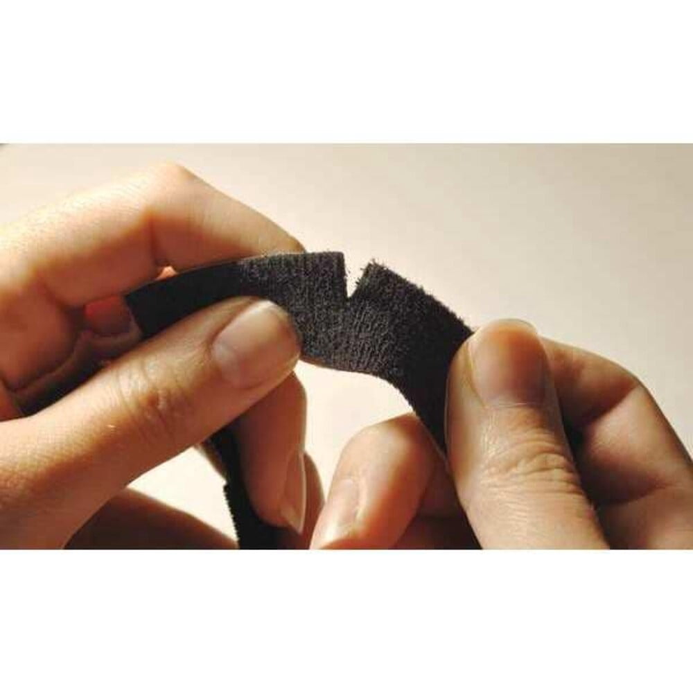 Velcro Brand Hook and Loop Strap, 75 ft, 0.5 in W, Black .500X3K1WP/25
