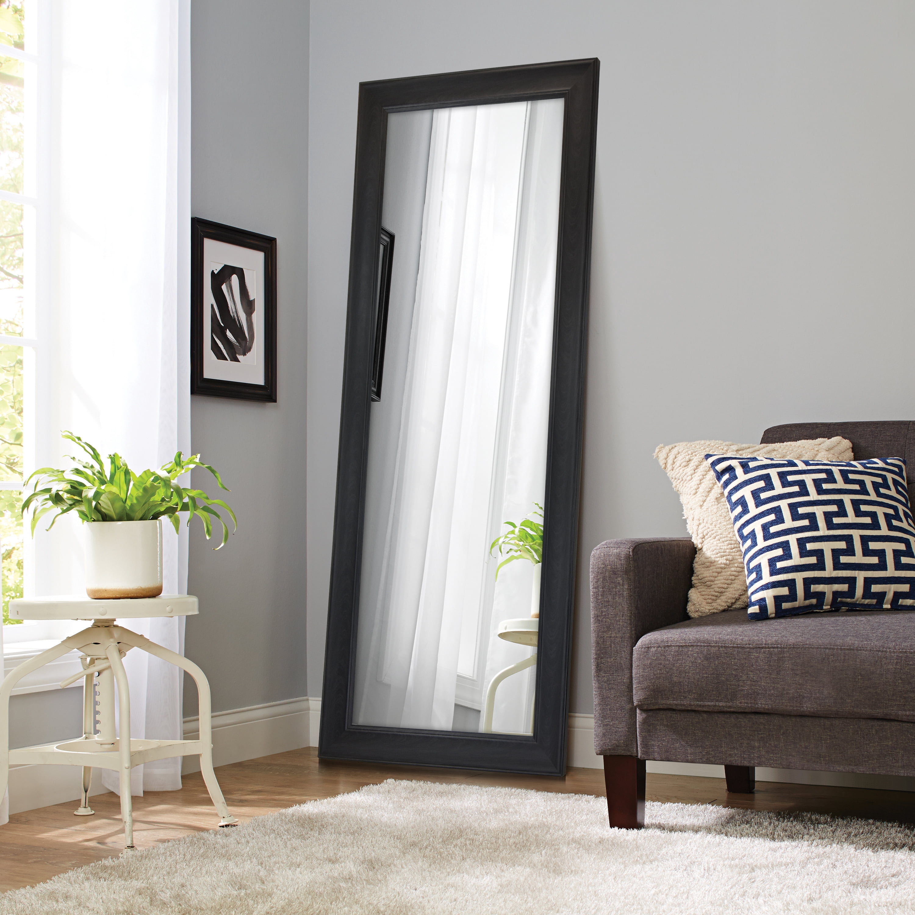 Better Homes & Gardens 27 x70 Inch Black Leaner Mirror