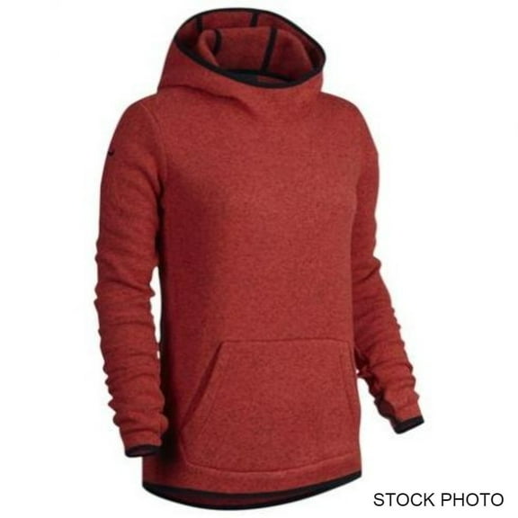 Nike Hypernatural Women's Fleece Pullover Hoodie, Red Heather, Medium