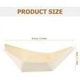 thumbnail image 2 of NOGIS Bamboo Wooden Boat Disposable Wood Boat Plates Dishes Mini Sushi Boat Sushi Serving Tray Bamboo Leaf Boat Food Container Wood Bowl for Catering and Home Use 100pcs (3.3x2.3inch), 2 of 7