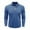 Blue, variant on AnuYalue Mens Knit Shirt Lightweight Ribbed Collared Golf Shirts Casual Button Up Long Sleeve Pullover Vintage Jacquard Tops