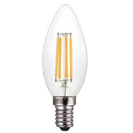 

KEFEI C35 220V E14 Base 4W LED Energy Saving Dimmable Filament Candle Light Bulbs 1 Pack