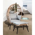 thumbnail image 3 of 2-Person Egg Chair with Strong Elasticity Wicker / Ideal for Garden Relax, 3 of 7
