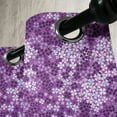 thumbnail image 3 of Ambesonne Spring Grommet Curtain, Spring Romantic Meadow, 50" x 84", Purple White, 3 of 6