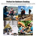 thumbnail image 3 of 1.1L Kettle & Aluminum Alloy Cookware Set with Frying Pan, Stew Pot, 2 Plates, Stainless Steel Utensils - Foldable Handles, Non-Stick, Nested Storage for Camping, Hiking, 2-3 Person Outdoor Cooking, 3 of 6
