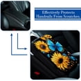 thumbnail image 5 of Butterfly Furry Printed Car Armrest Mat Cover - Soft and Comfortable Armrest Pad with Armrest Accessories for 12.5x8.2 Inch Console, 5 of 6