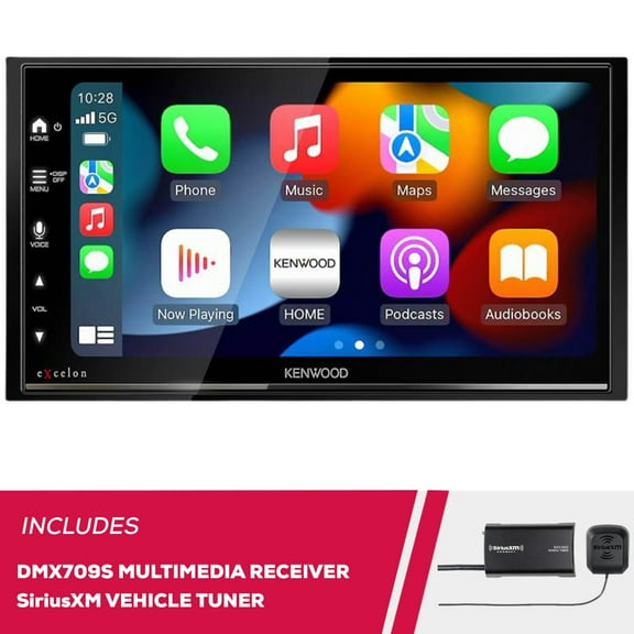 Kenwood eXcelon DMX709S 6.8" Digital Multimedia Receiver with SiriusXM Tuner