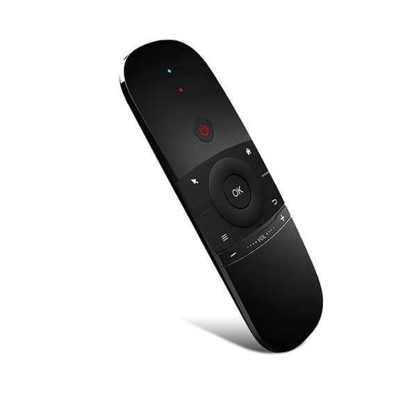 Seitruly Ratón recargable con 57 teclas de botón Control remoto ABS Receptor pequeño de doble cara Movimiento Estabilidad fuerte Mini teclado Juegos de teclado y mouse para computadora