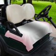 thumbnail image 2 of Golf Cart Seat Covers for 2 Seater, Pink Grey Soft Microfiber Cart Seat Towel Blanket, Gray Farmhouse Modern Rustic Absorbent Breathable Non Slip Bench Seats Protector for Golf Course 51"x31", 2 of 9