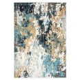 thumbnail image 3 of Abani Azure Collection Area Rug Mid Century Modern Bedroom Living Room Decor Floor Rug 6 x 9 Grey Blue, 3 of 7