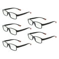 thumbnail image 4 of 5 Pcs Lunettes de Lecture Résistantes à la Fatigue Lunettes pour Personnes Âgées Lunettes de Lecture d'Intérieur Lecteurs pour Hommes, 4 of 8