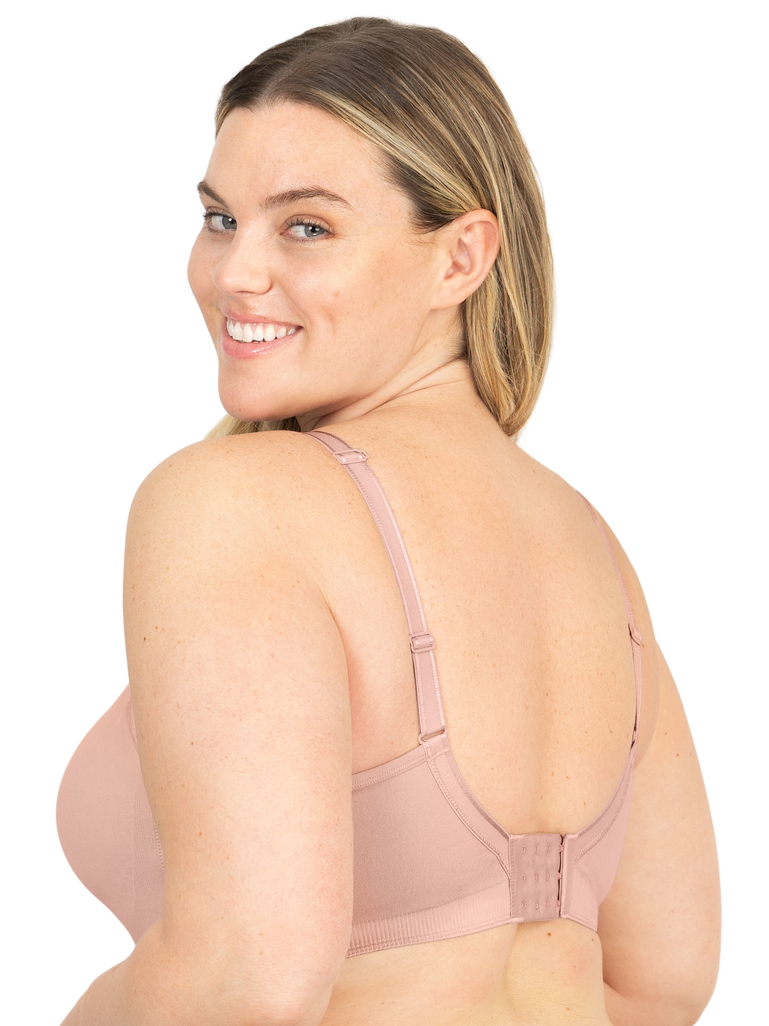 Fit for Me by Fruit of the Loom Women's Supportive Seamless Wirefree Bra, Style FT1048, Sizes L to 4XL