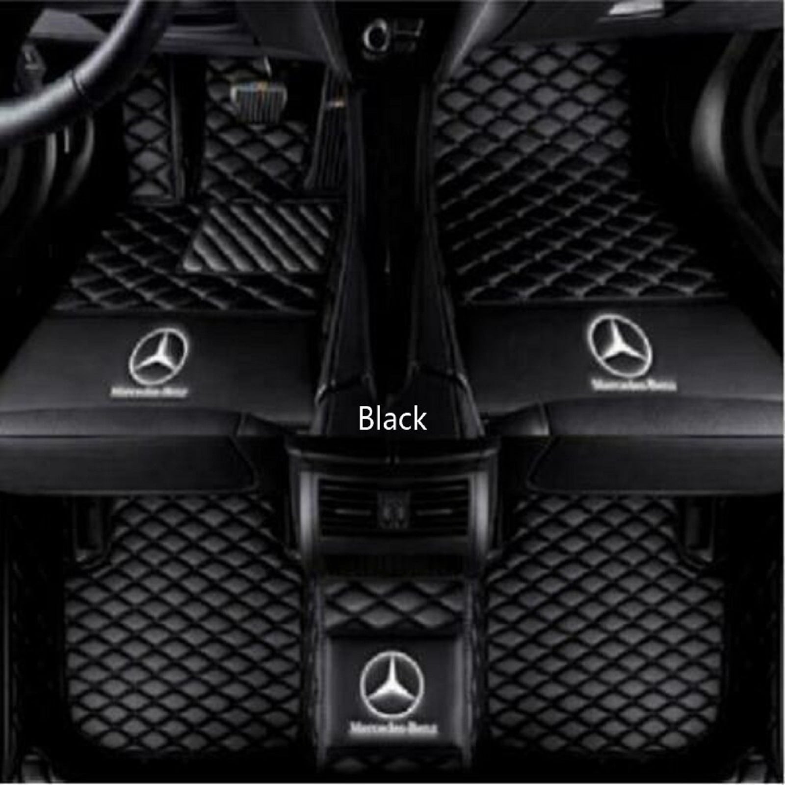 Mercedes-Benz S-Class 2014~2020 bridge23cm Waterproof Leather Car Floor Mats Car Carpet