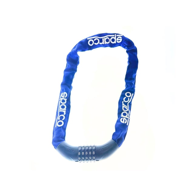 Sparco Candado De Cadena De Acero Endurecido Para Bicicleta Y Scooter SE806BL