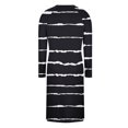 thumbnail image 6 of Diufon Plus Size Nightdress for Women Striped Printed Long Sleeve V Neck Loose Nightgown Casual Home Sleepwear, 6 of 7
