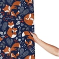 thumbnail image 3 of Shower Curtain, Vintage Blue Fox Family Waterproof Fabric Plastic Shower Curtain, Drying Fast Bathroom Curtain with 9 Buttonholes, Ruffle Shower Curtain 60x72in, 3 of 8