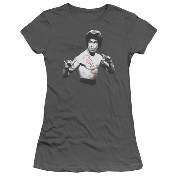 Bruce Lee Final Confrontation S/S Junior Women's T-Shirt Sheer Charcoal