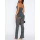 thumbnail image 5 of Sunloudy - Conjunto de ropa de 2 piezas para mujer, pantalones de verano, estampado, sin tirantes, tops de tubo, pantalones acampanados de malla Sunloudy  moda, 5 of 6