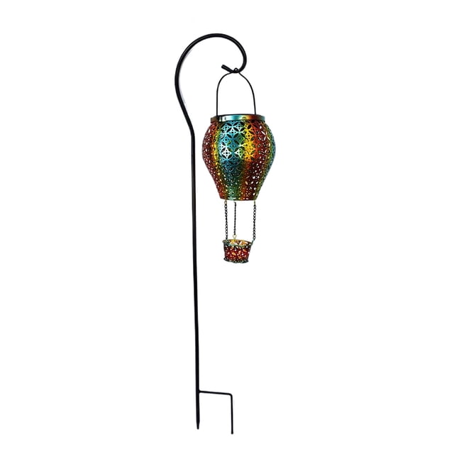 Matsuzay Reflectores decorativos para jardín, linternas de hierro forjado con energía solar, ahorro de energía, margen liso Iluminación y accesorios Vistoso Con complemento