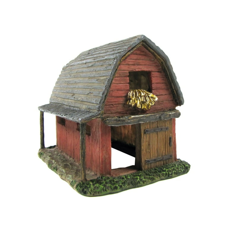 Miniature Red Barn Fairy Garden Accessory Dollhouse Decor Outdoor Gnome Ornament Miniature Red Barn Fairy Garden Accessory Dollhouse Decor Outdoor Gnome Ornament