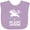 Lavender, variant on Inktastic My Aunt Loves Me Unicorn Girls Baby Bib